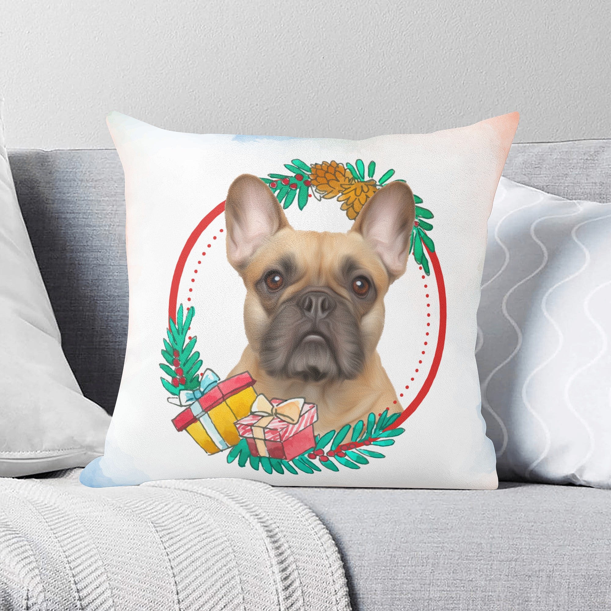 Custom - Non-slip Pillow With Frenchie Picture Pet Gear | Comfort Fit