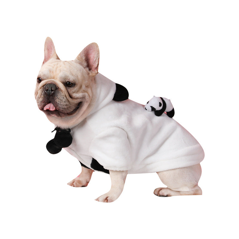 Panda French Bulldog Winter Hoodie (WJ10)
