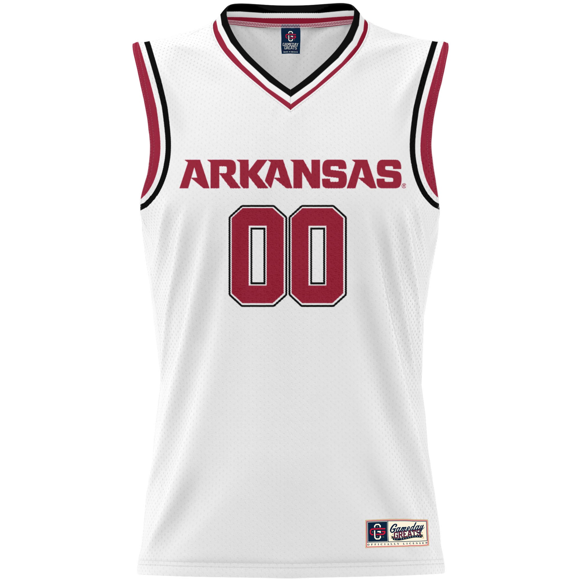 Arkansas Razorbacks GameDay Greats Unisex NIL Pick-A-Player Lightweight Women's Basketball Jersey - White