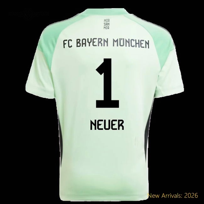 Durable Football Team Kids Neuer Jersey 2025-2026 Moisture-wicking