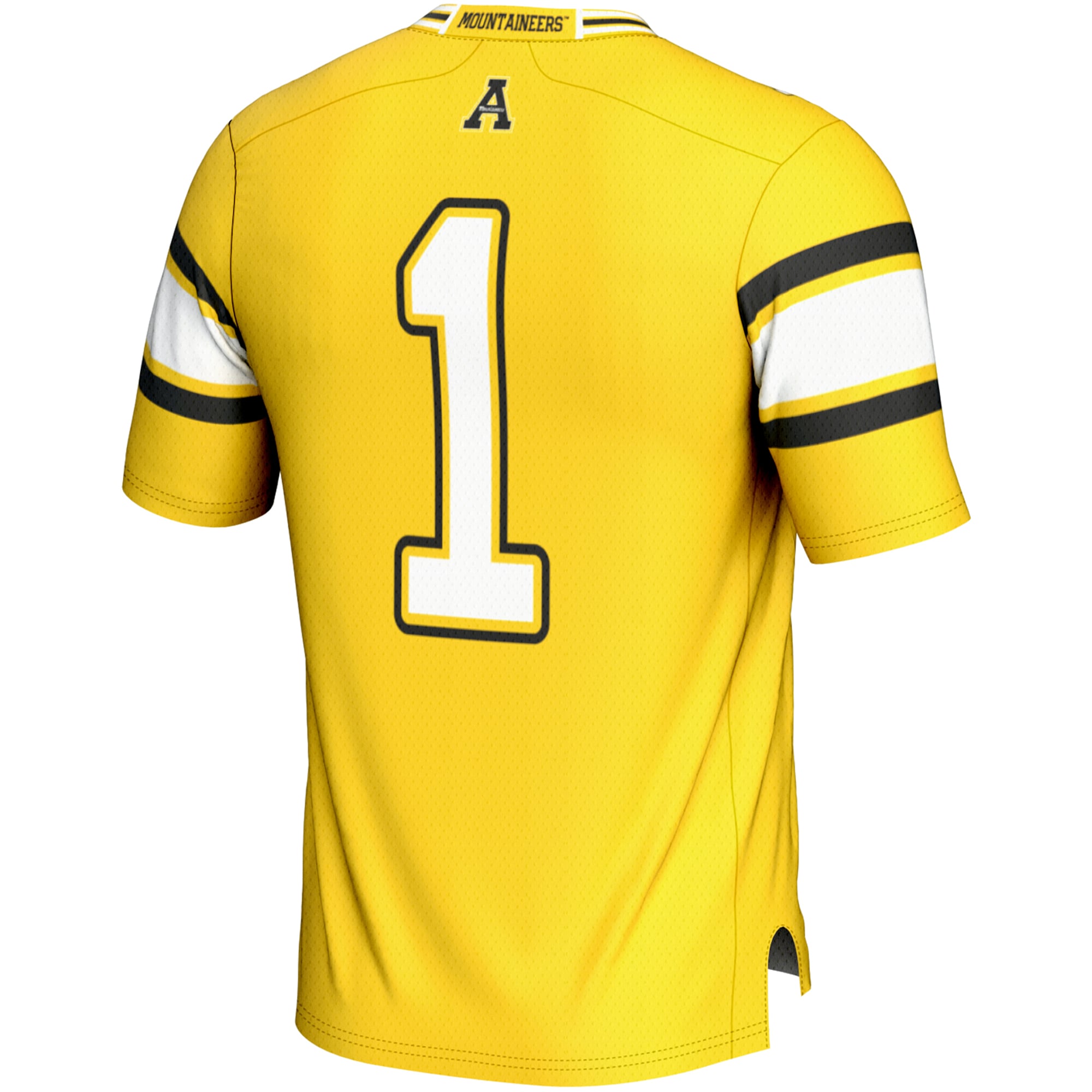 Men's #1 Gold Appalachian State Mountaineers Endzone Football Jersey