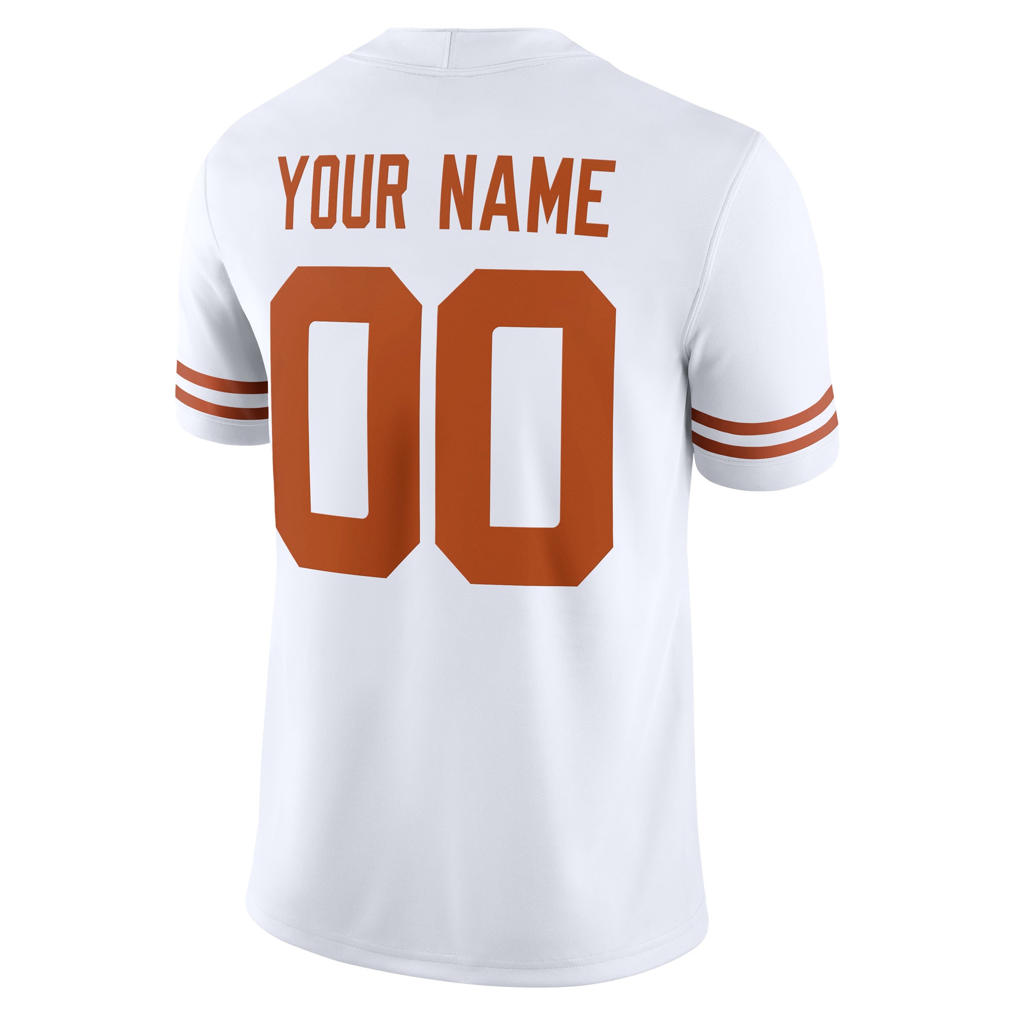 [NJP] Texas Longhorns White Custom Game Jersey - White