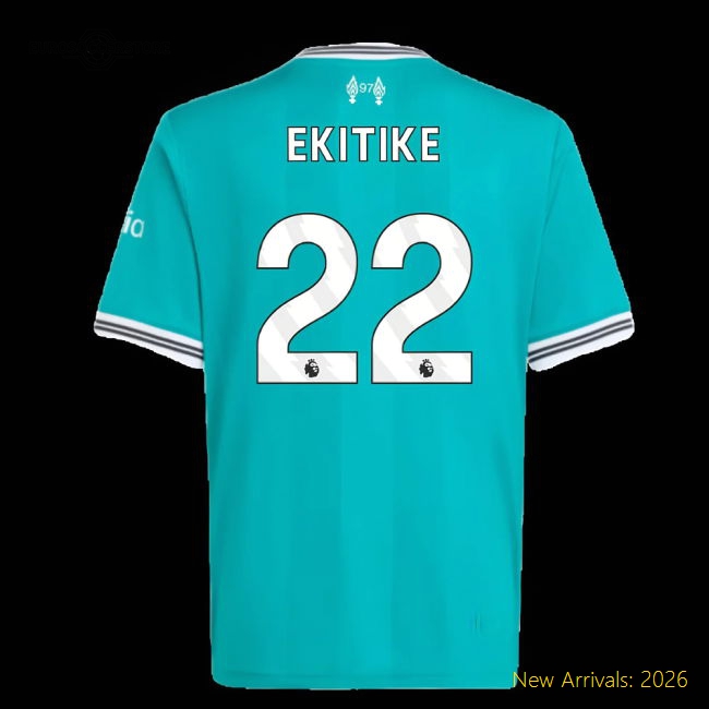 Liverpool Ekitike Non-toxic Kids Jersey Performance Fabric Soft-touch
