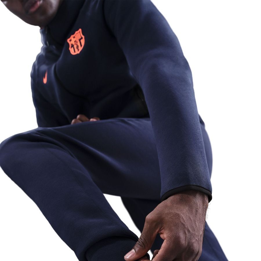 Barcelona Sweatpants Nsw Tech Fleece 3rd Midnight Navy/bright Mango