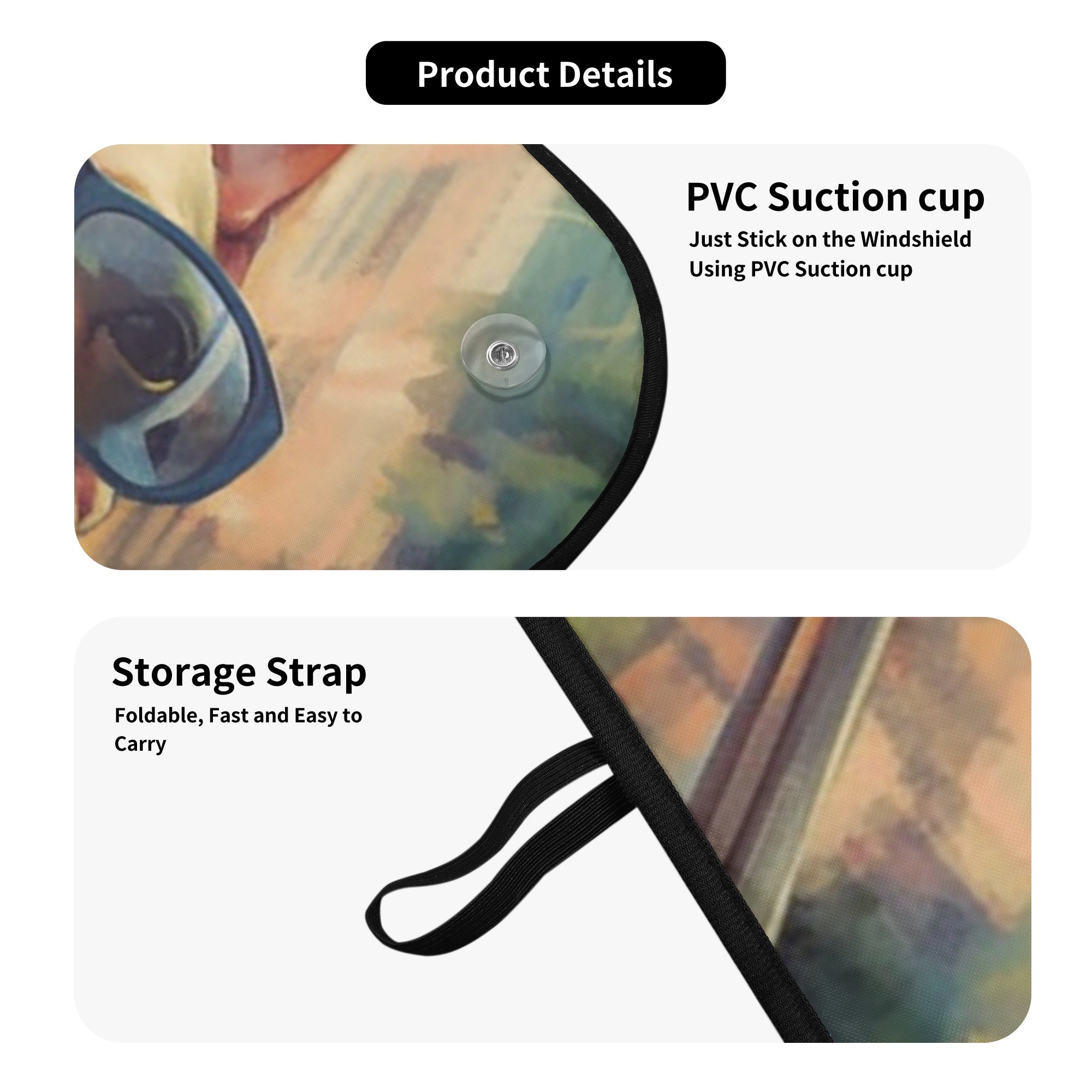 Vet-recommended Safe Leo - Frenchie Car Auto Sun Shade Dog Supplies