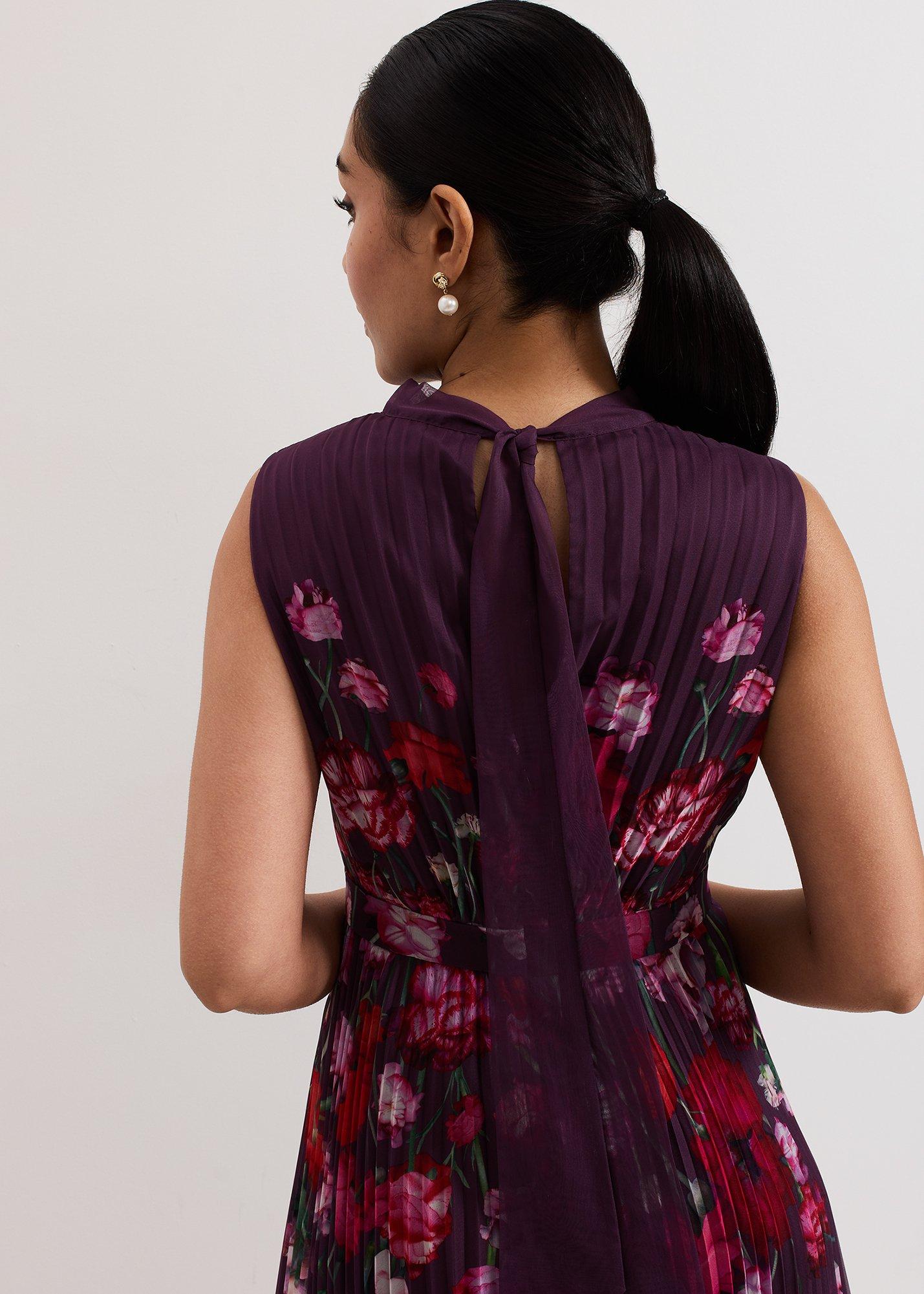 Petite Dahlia Floral Maxi Dress