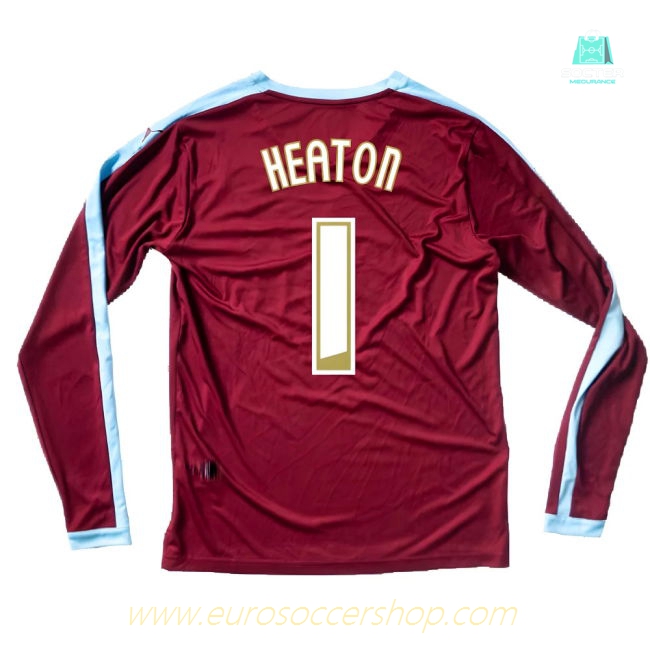 Burnley 2015-16 Long Sleeve Home Shirt ((Excellent) S) (Heaton 1)