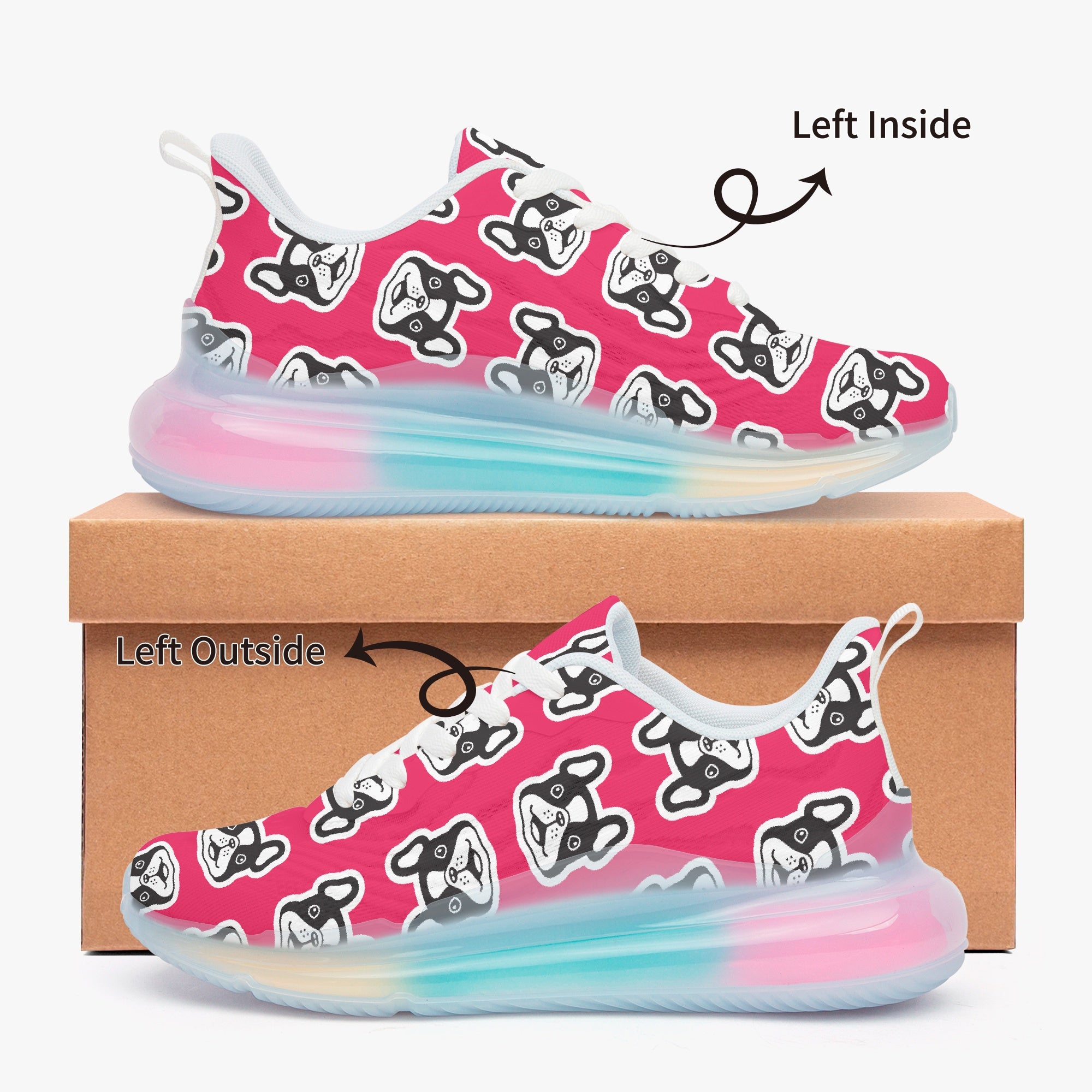 French Bulldog Wilson Lightweight Sneakers Durable Dog Footwear