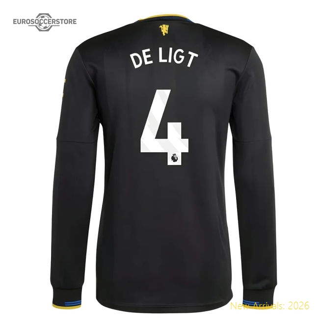 Premium 2025-2026 Man Utd Authentic Long Sleeve Third Shirt (de Ligt