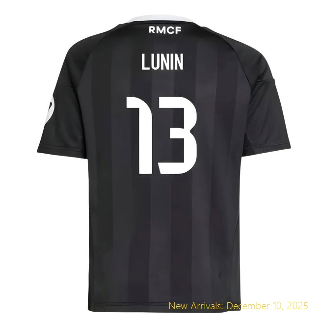 2025-2026 Real Madrid Third Shirt - Genuine Supporter Wear (Lunin 13)...