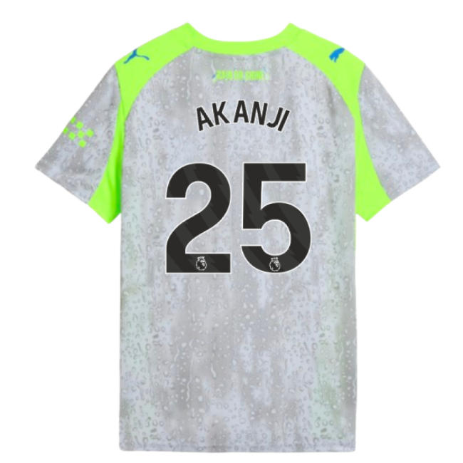 2025-2026 Man City Third Shirt (Kids) (Akanji 25)