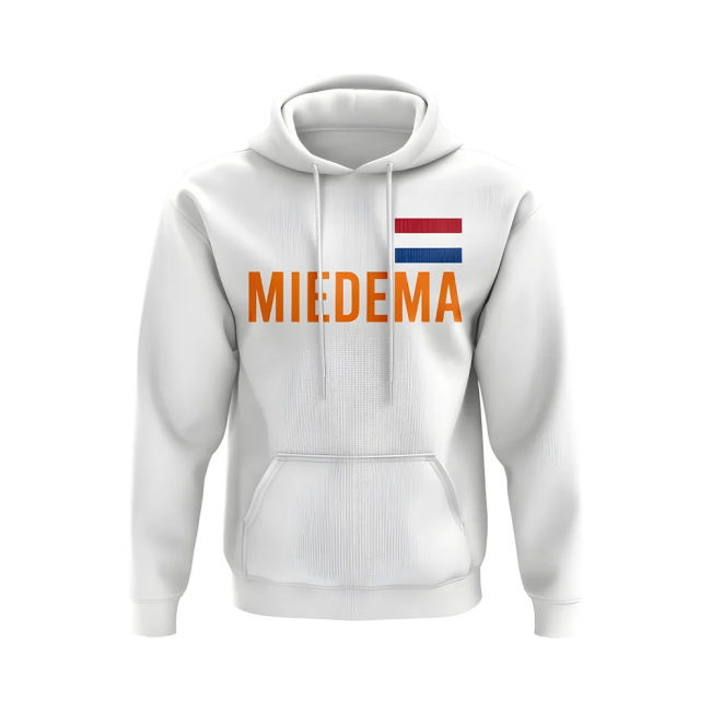 Vivianne Miedema Holland Name Hoody (White) Worldcup Authentic