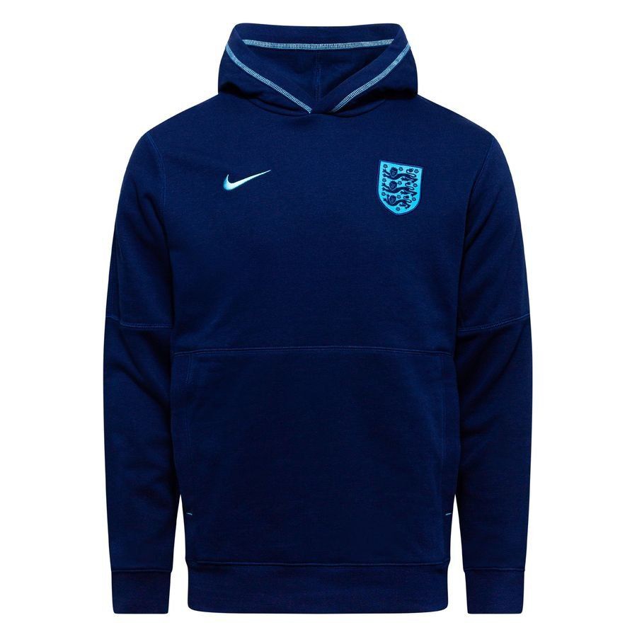 [LK] England Hoodie Fleece Travel Void/Blue Fury Blue Jersey