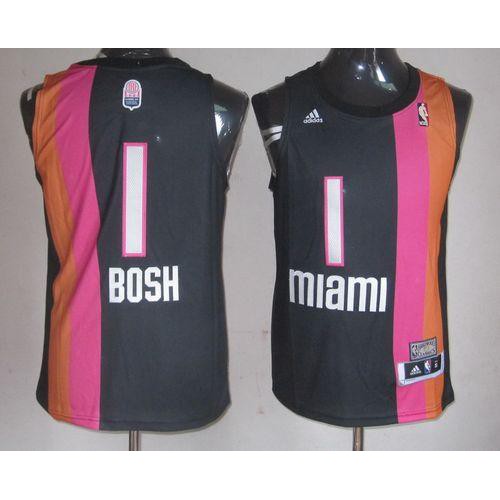 Celtics Black Miami Heat #1 Jersey - Economical Basketball Jersey
