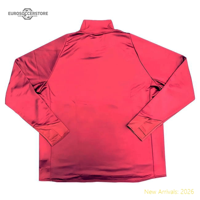 2022-2023 West Ham Drill Top (u) - Red Plum - Authentic Design