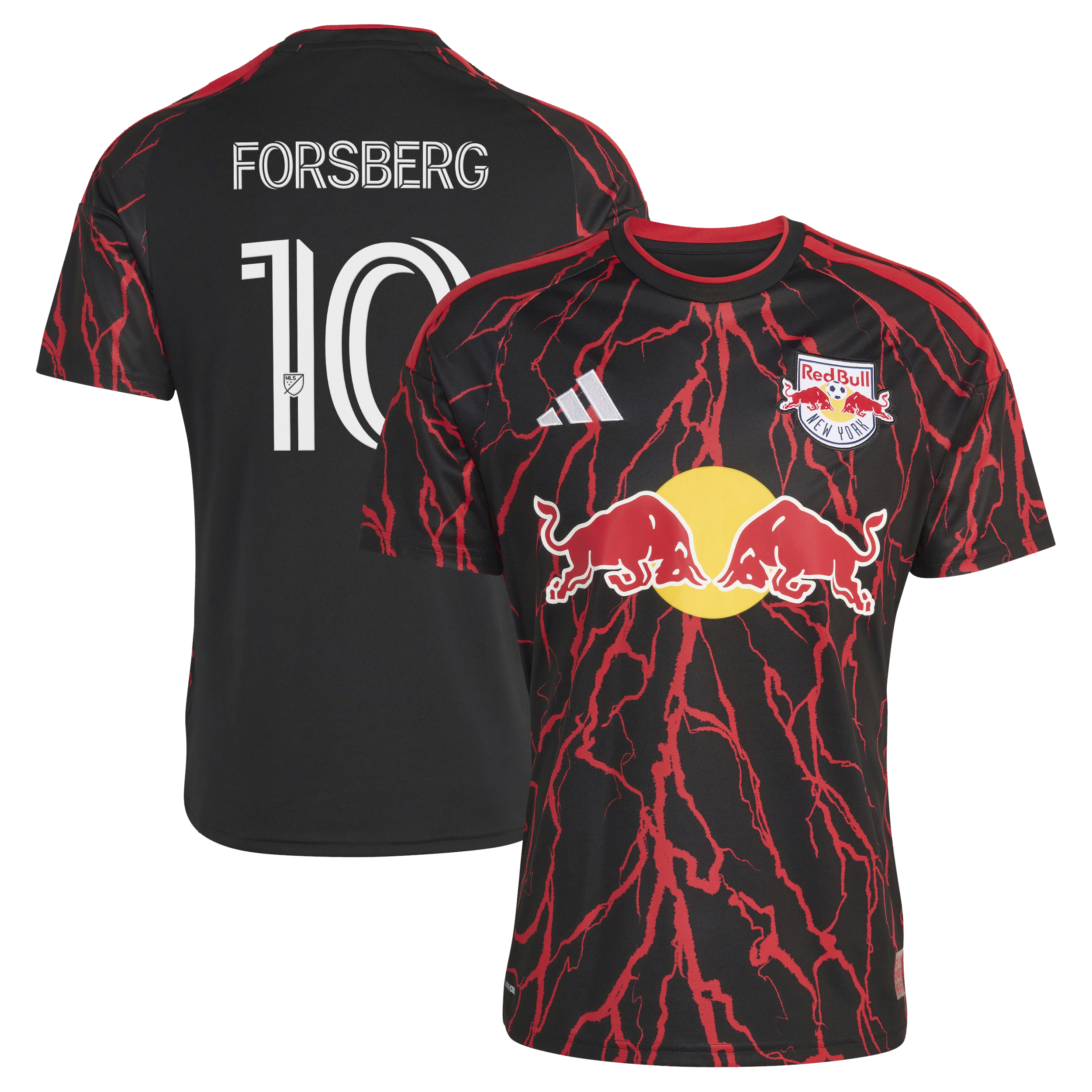 [ESK] Women's Emil Forsberg New York Red Bulls 2026 The Rooted Kit Replica Jersey - Black
