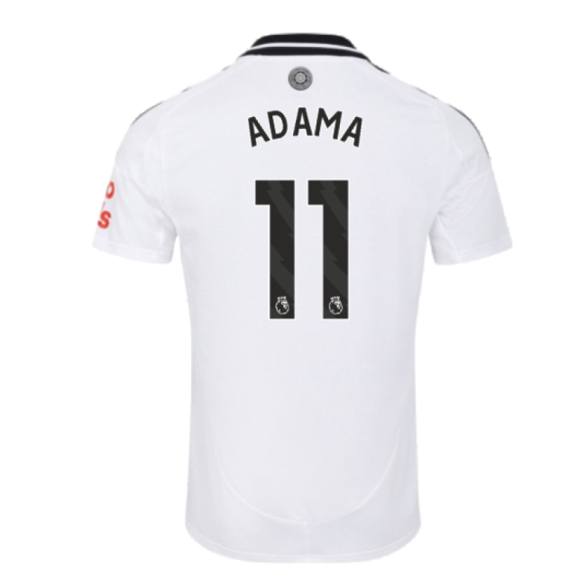 2024-20 Fulham Home Football Shirt Adama Name & Number L M S