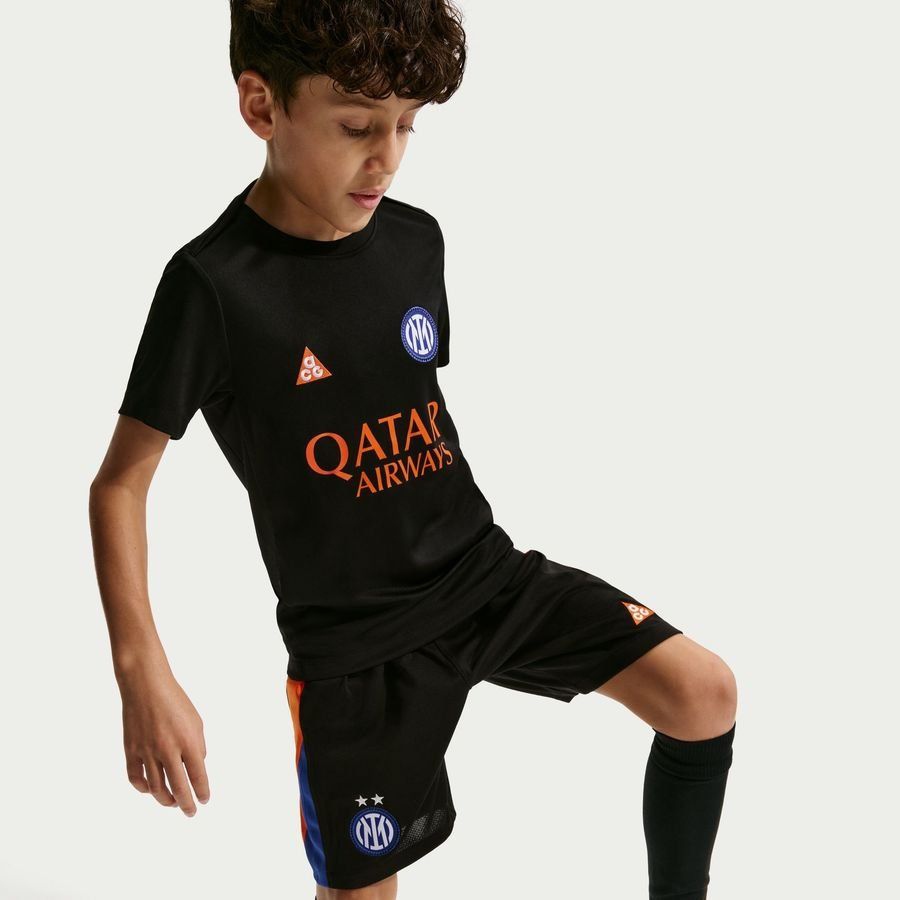 [EFKS] Inter ACG Dri FIT Academy Pro Pre Match Black/Safety Training Kids Orange