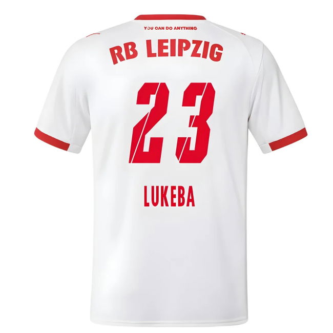 2025-2026 Red Bull Leipzig Authentic Home Jersey (Lukeba 23)