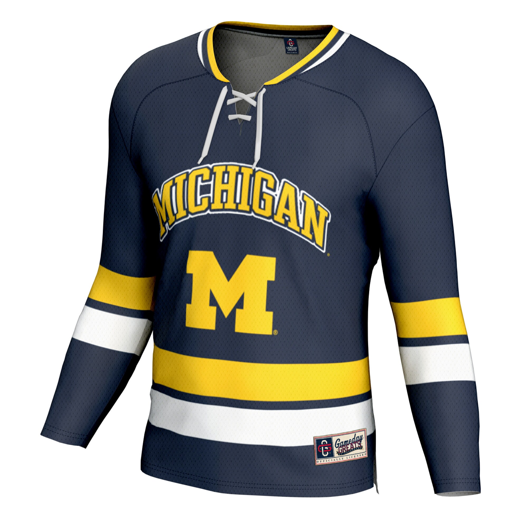 [NJP] Michigan Wolverines GameDay Greats Spirit Hockey Jersey - Navy