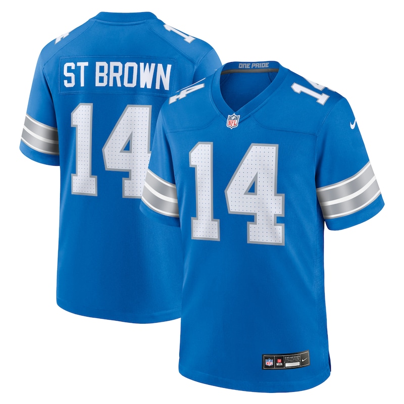 None Amon-Ra St. Brown Champion DET Lions Premium Jersey Football Appa
