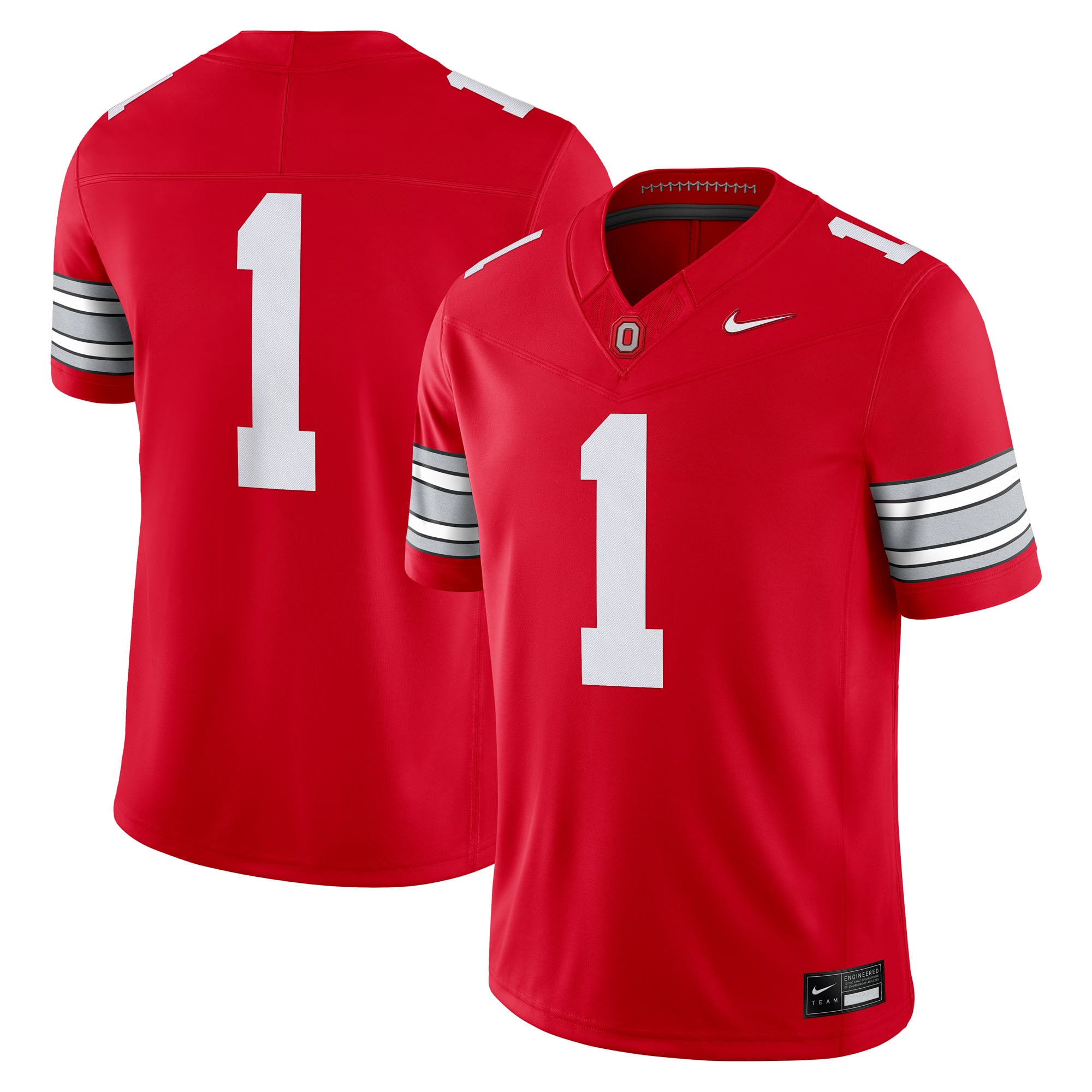 Men's #1 Scarlet Ohio State Buckeyes Home Vapor F.U.S.E. Limited Football Jersey