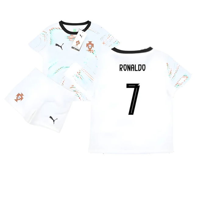 2025-2026 Portugal Away Mini Kit (Ronaldo 7) Holland Euro
