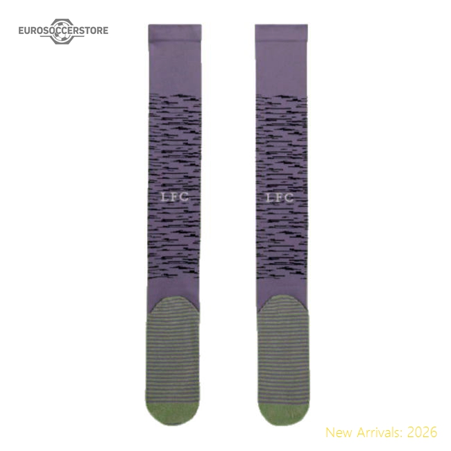 Official 2023-2024 Liverpool Third Socks (purple) - Premium Quality