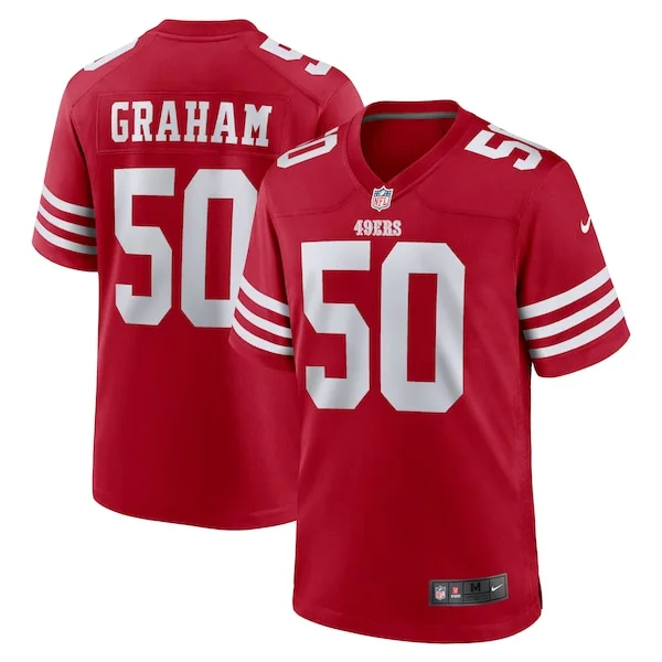 Performance San Francisco 49ers Game Jersey - Premium Scarlet NFL F...