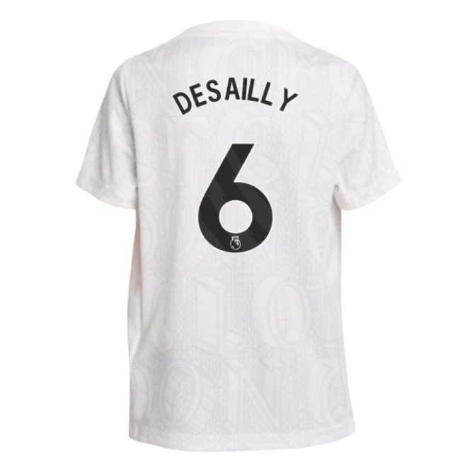 Chelsea Chelsea Pre Match Shirt White Kids Desailly #6 Official Li...