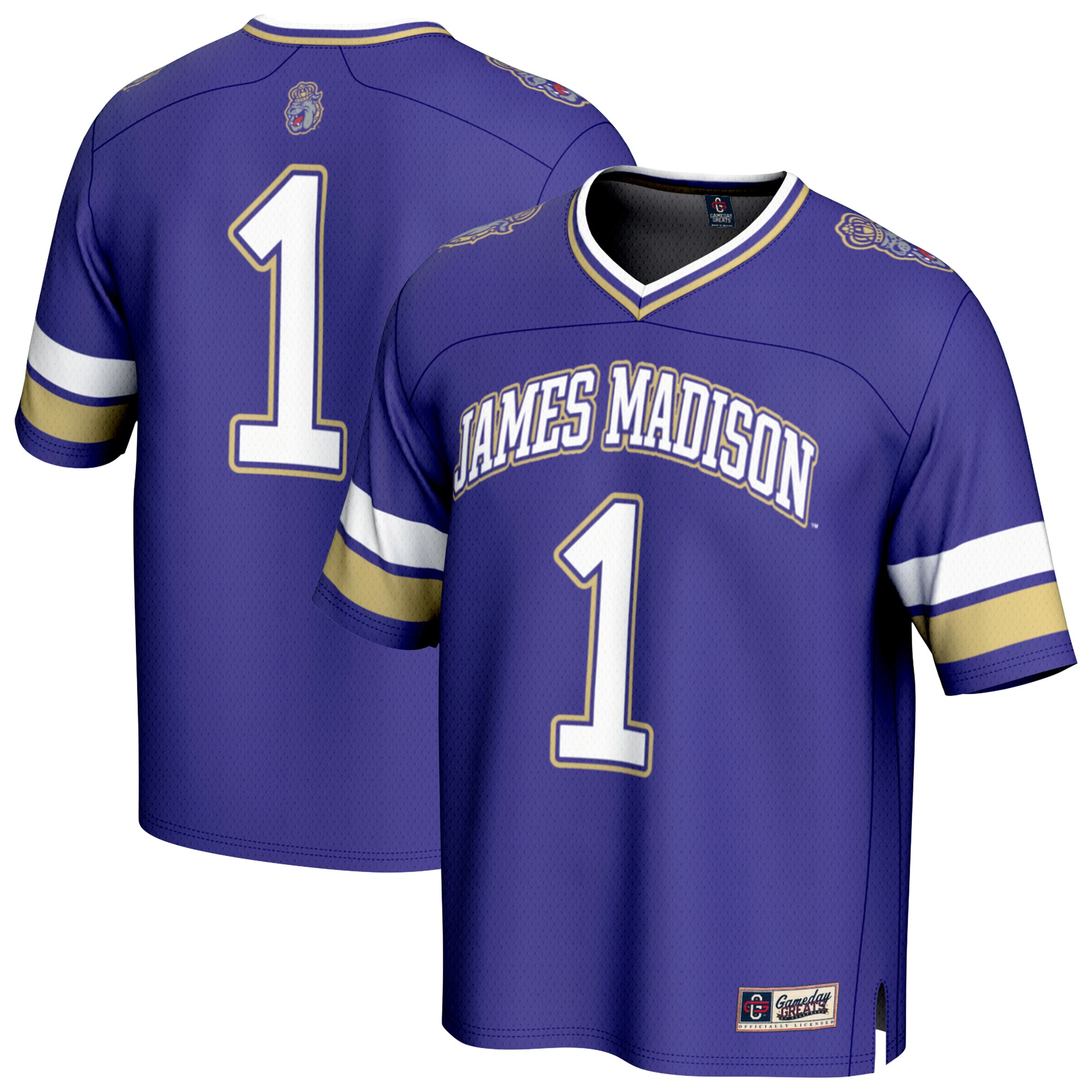 #1 James Madison Dukes GameDay Greats Youth Lightweight Collegiate Football Fashion 26/27 Football Jersey - Purple