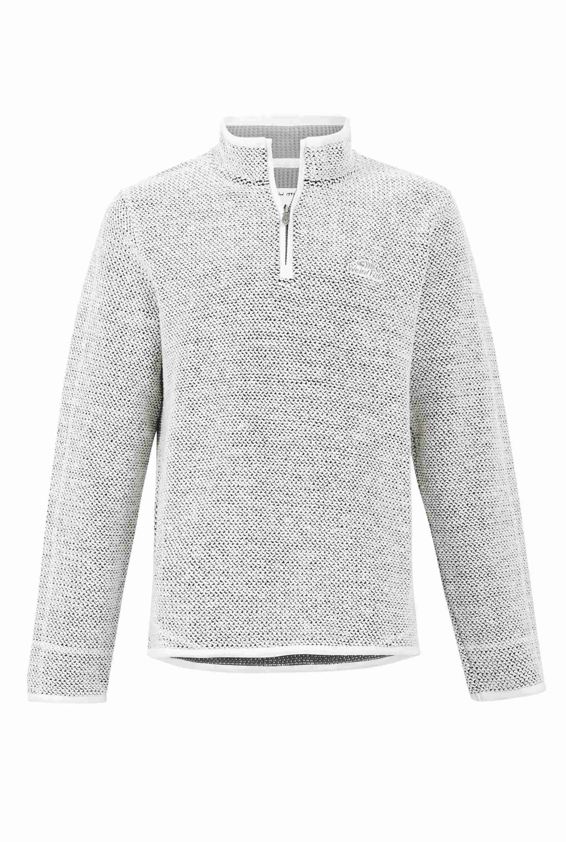 Stern 1/4 Zip Macaroni Sweatshirt Ecru
