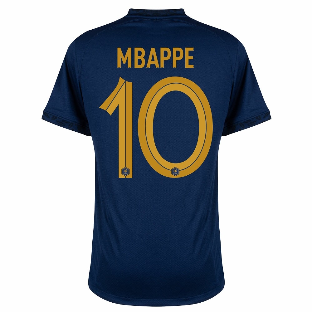 CHILDREN'S JERSEY FRENCH TEAM HOME WORLD CUP 2022 MBAPPE