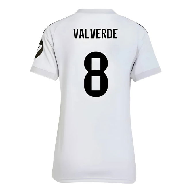 Real Madrid Football Club Traditional Home Football Shirt (Womens)