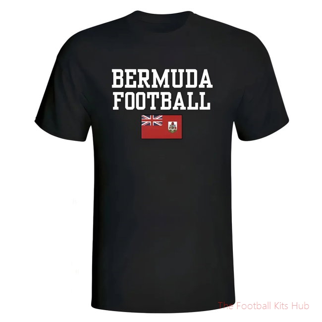 Men Bermuda Football T-Shirt (Black)