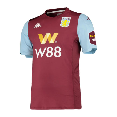Moisture Wicking Cheap Aston Villa Home 2019-20 RedBlue Soccer Jersey