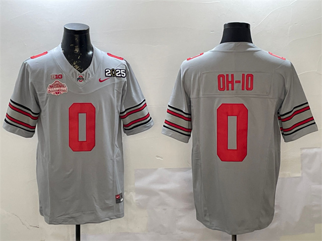 Men's OSU Buckeyes None #0 replica Game 2025 team authorized Jersey