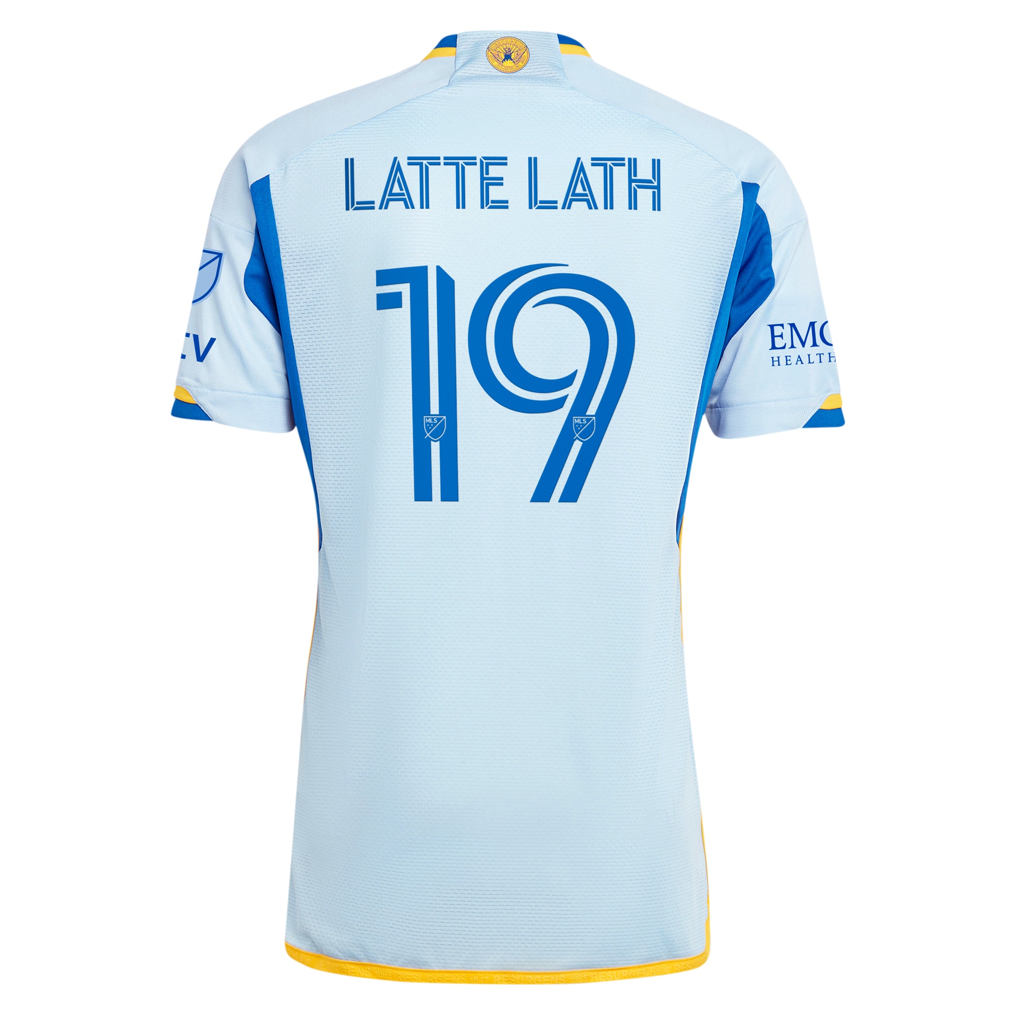 [JED] Emmanuel Latte Lath Atlanta United FC 2024 The Resurgens Kit Authentic Player Jersey - Light Blue