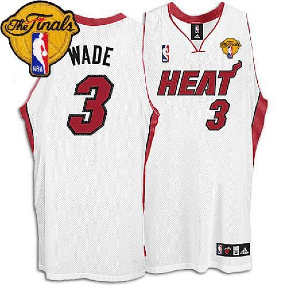 Fan Favorite High-Quality Men's Heat #3 Dwyane White Basketball Jersey