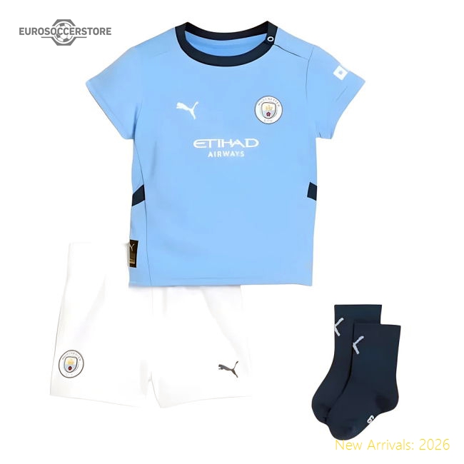 Official 2024-2025 Man City Home Baby Kit (walker 2) - Premium