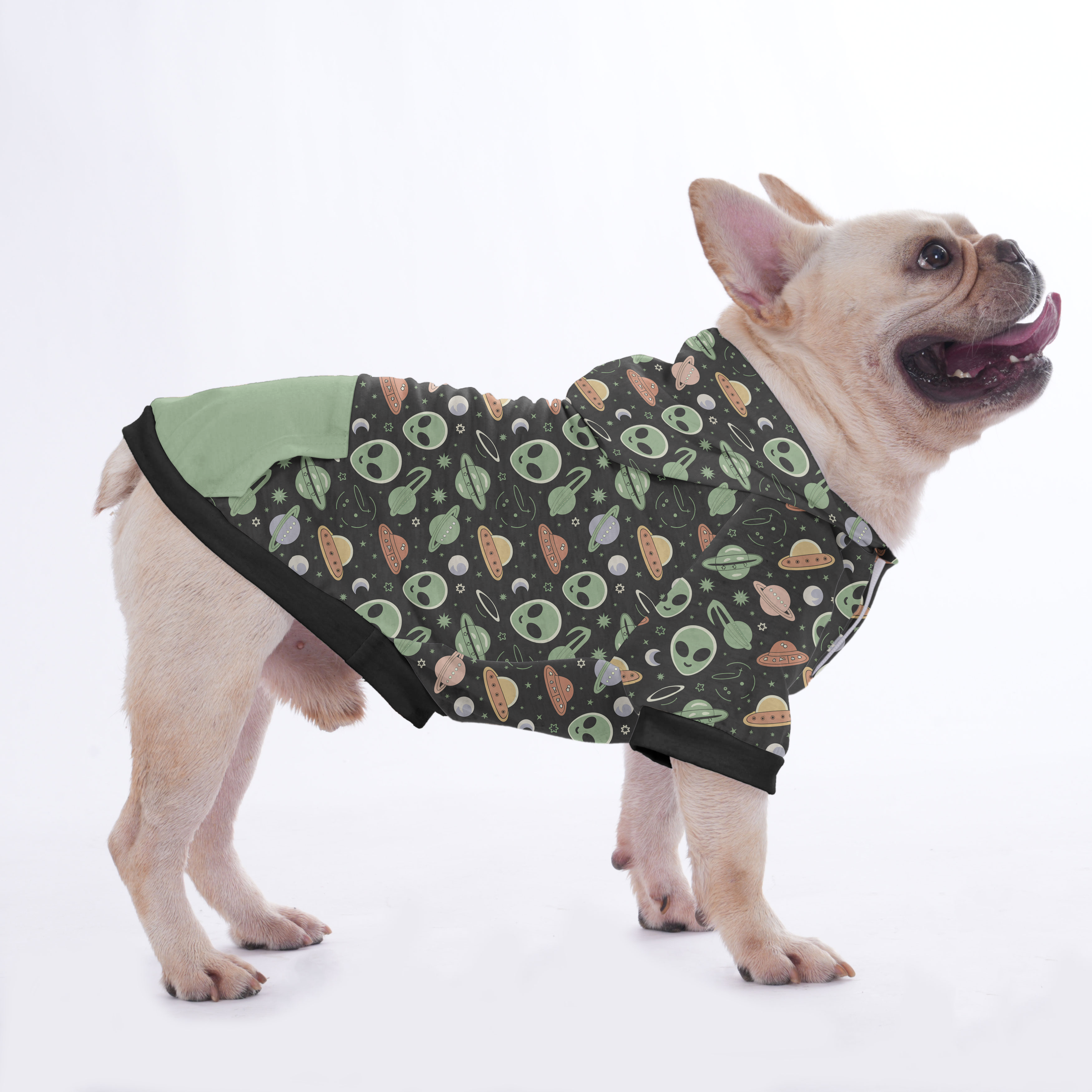 French Bulldog The Alien Hoodies For French Bulldog | Frenchie Shop