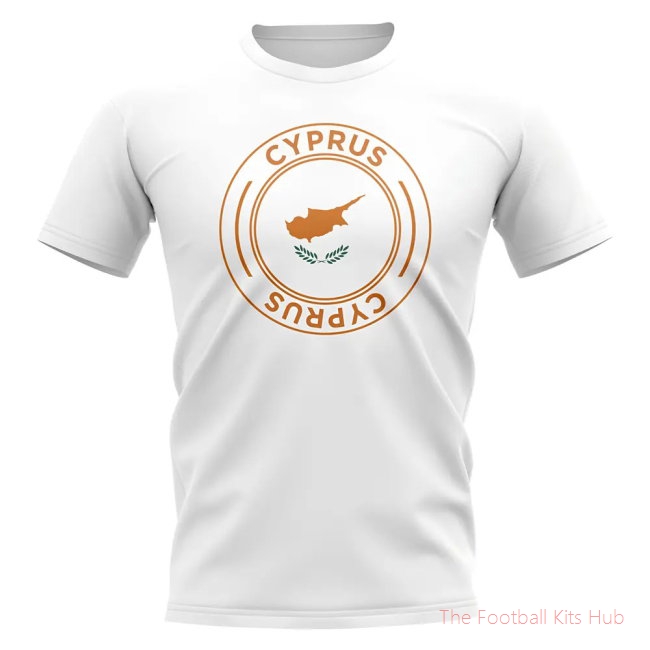 Cyprus Football Badge T-Shirt (White)
