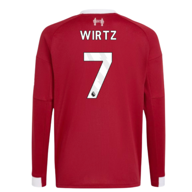 Liverpool Liverpool Long Sleeve Home Shirt Kids Wirtz #7 Superior ...