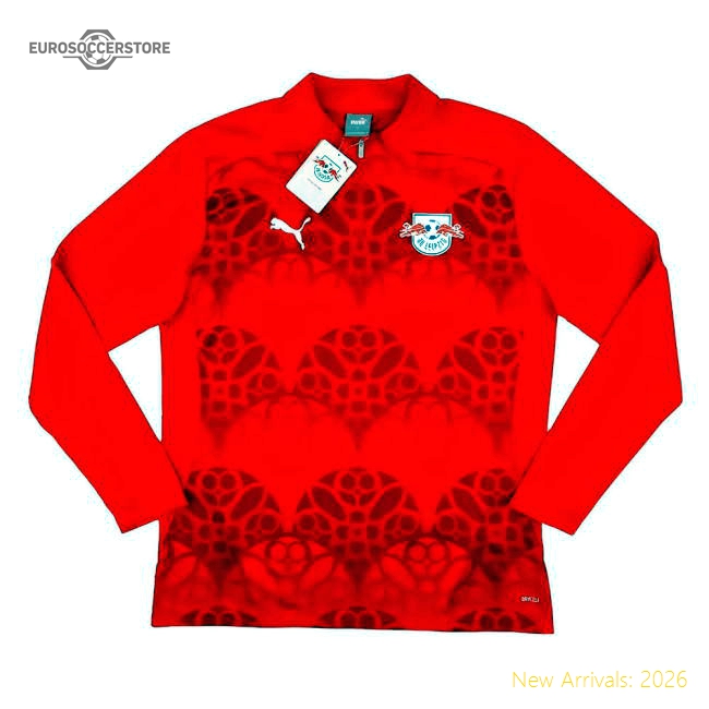 2024-2025 Red Bull Leipzig Prematch 14 Zip Top (red) - Premium Collection