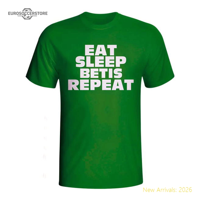 Elite Eat Sleep Real Betis Repeat T-shirt (green) - Kids