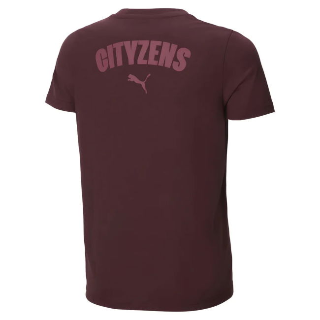 2024-2025 Man City Casuals Tee (Dark Jasper) | Classic Style