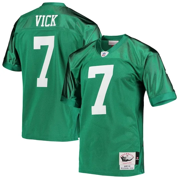 None Michael Vick  Jersey - Green | NFL Player Jersey | NFL Football