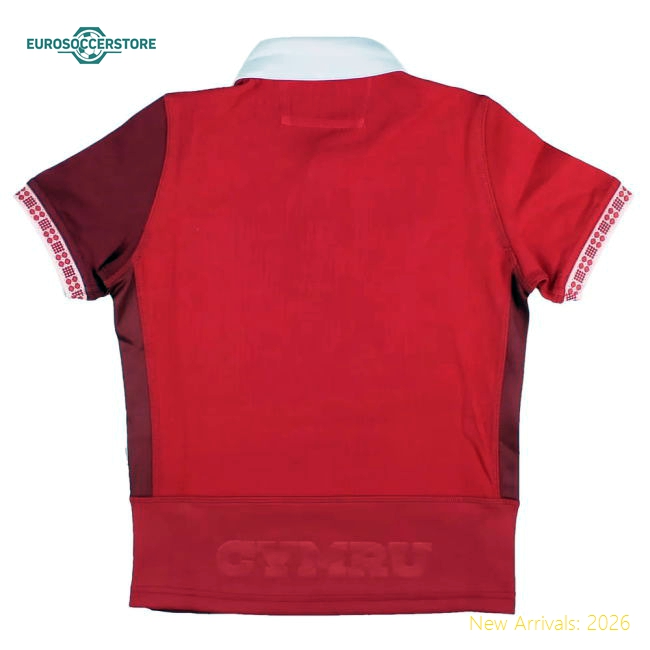 2025-2026 Wales WRU Home Cotton Rugby Shirt (Kids)