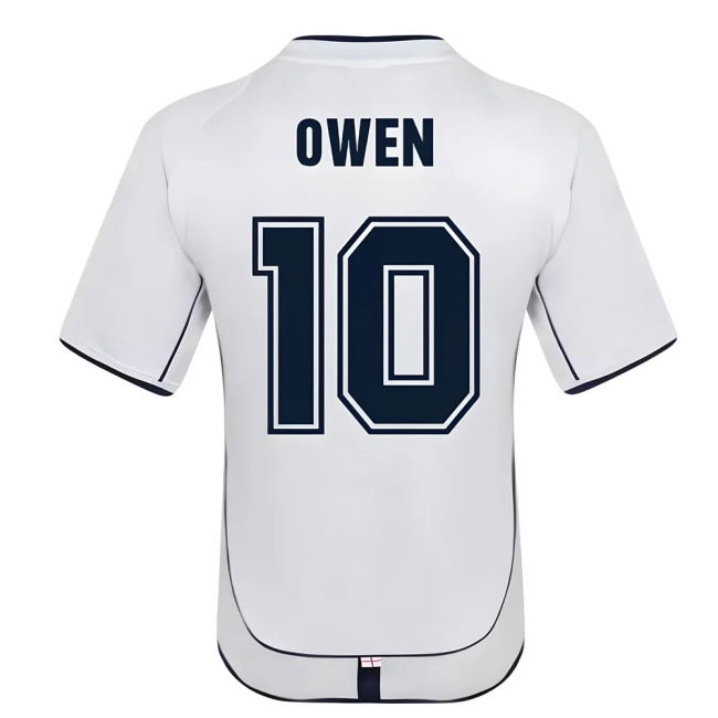 Authentic England 2002 Retro Euro Player Jersey Lightweight Quality