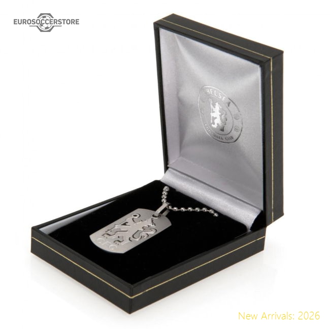 Official Chelsea Fc Cut Out Lion Dog Tag & Chain - Premium Quality